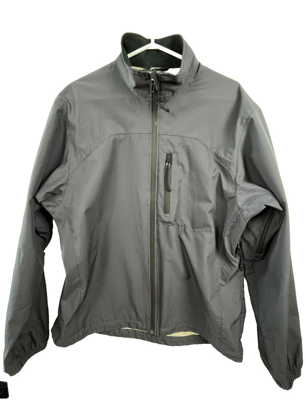 MEC Windstopper Jacket Mens XL Black Full Zip Vented Made in Canada